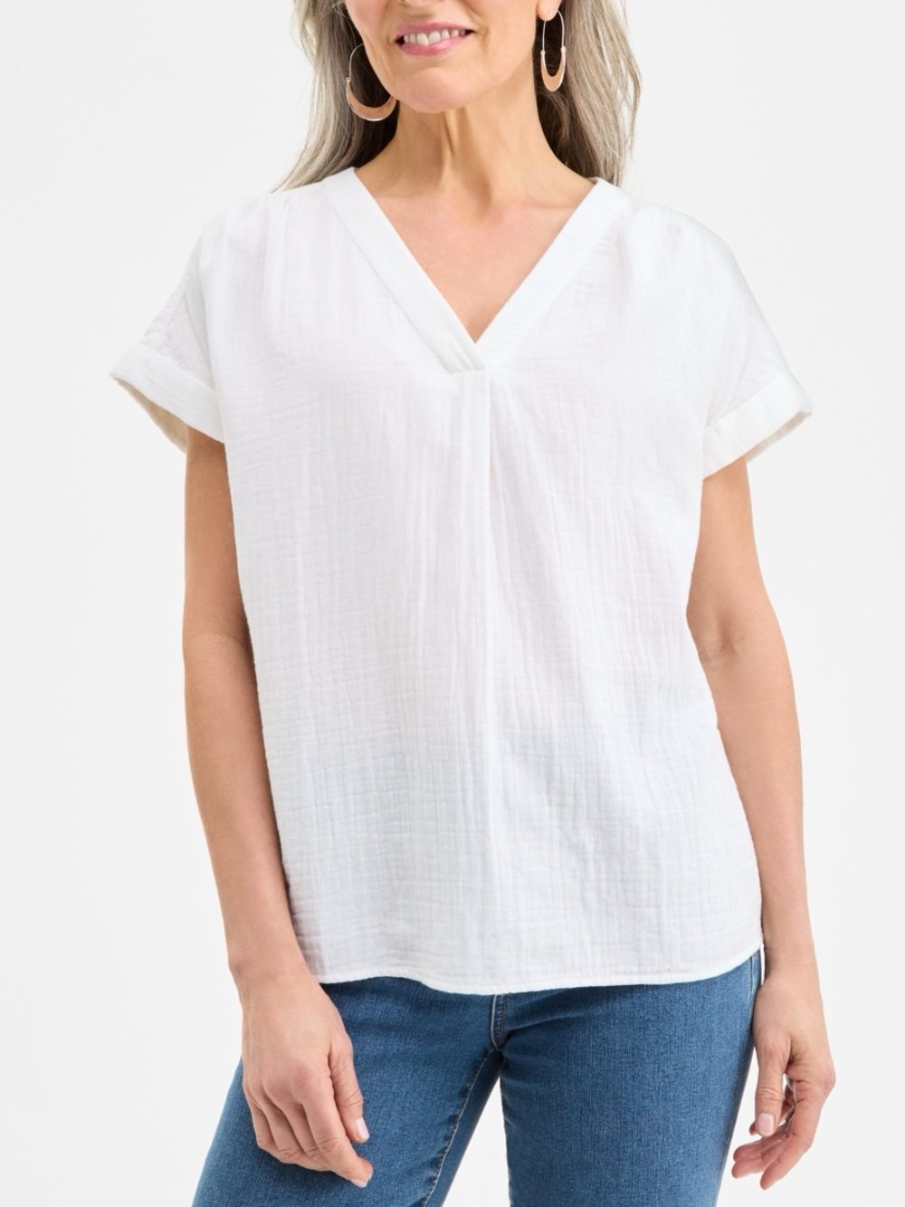 GAP - Cap Sleeve V Neck Top Sz XL
